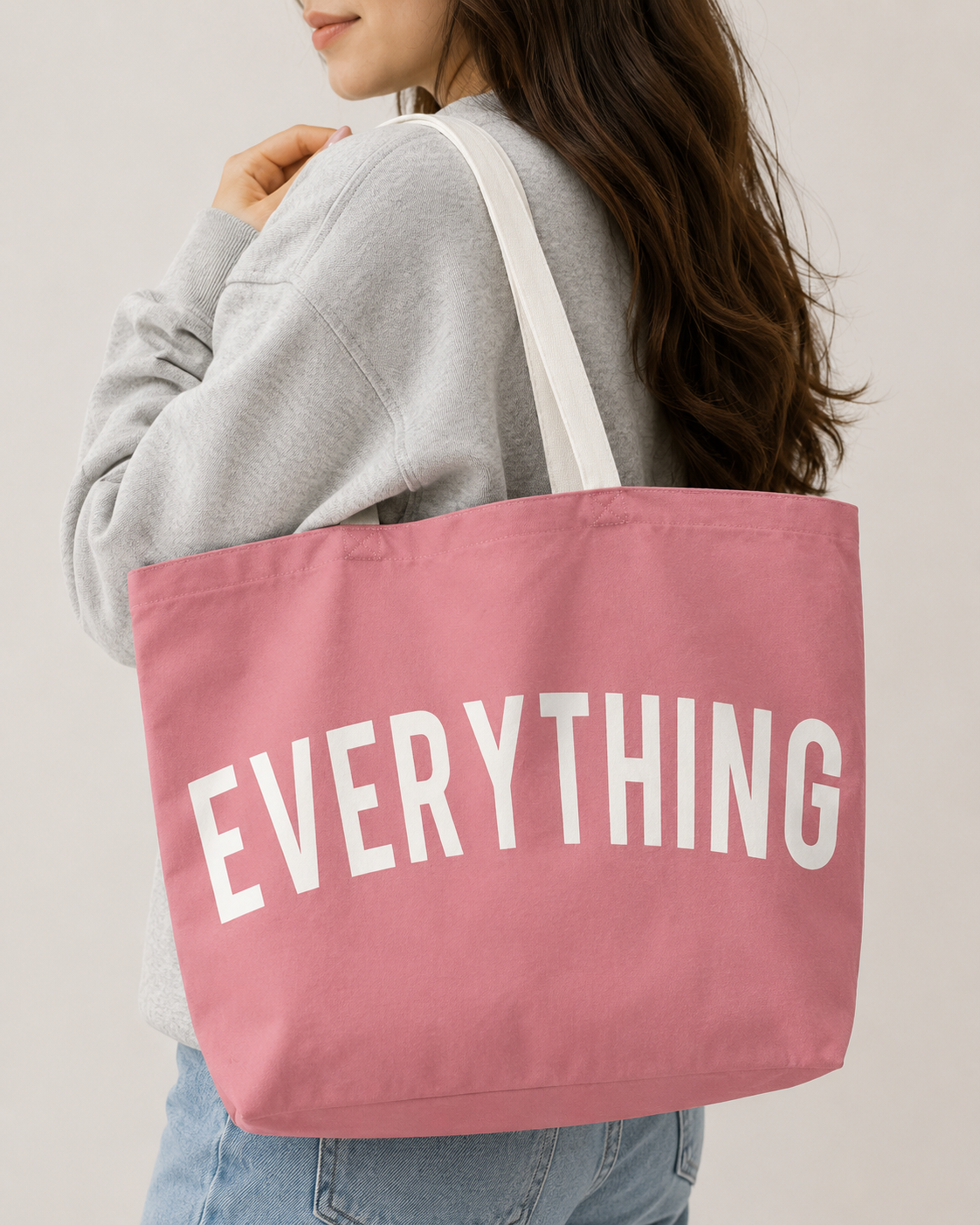 The Everything Tote — Oversized Canvas Bag