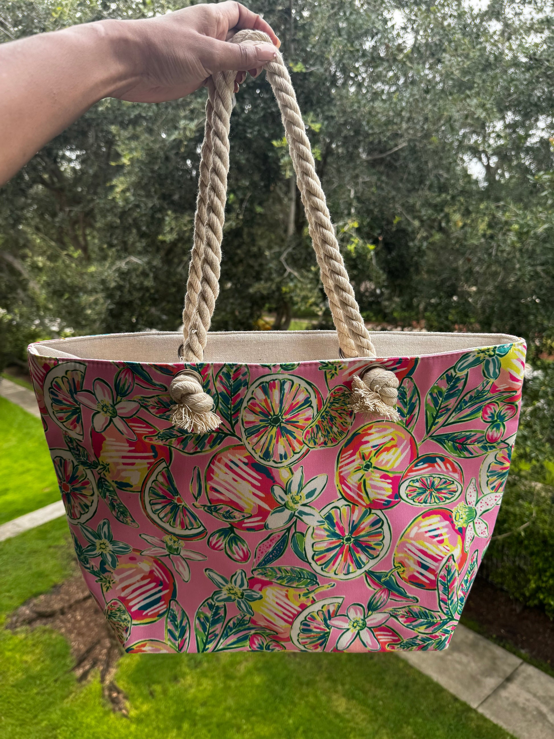 The Garden Party Tote - Pink