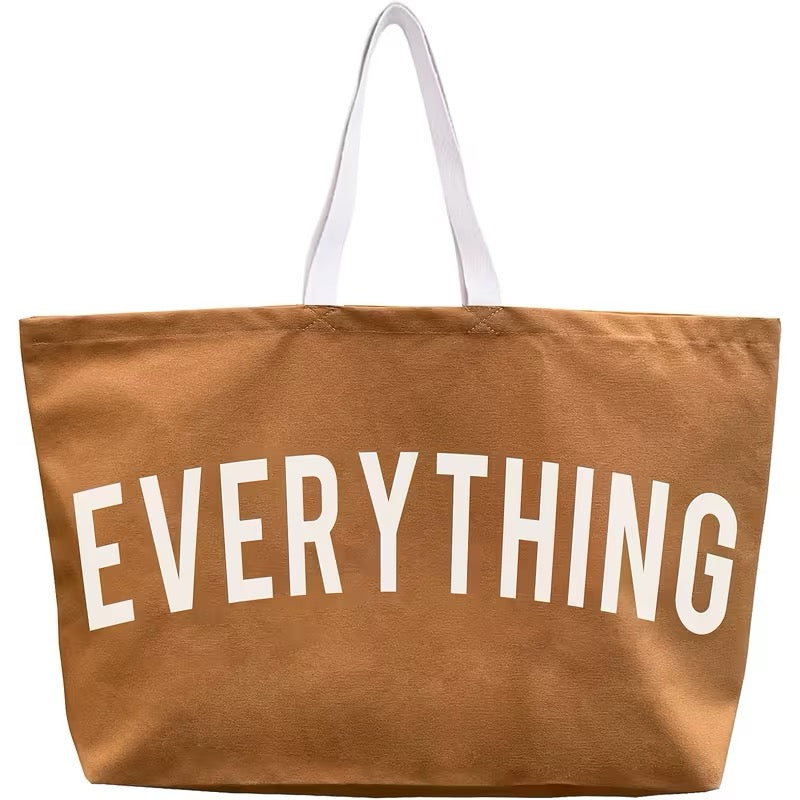 The Everything Tote — Oversized Canvas Bag